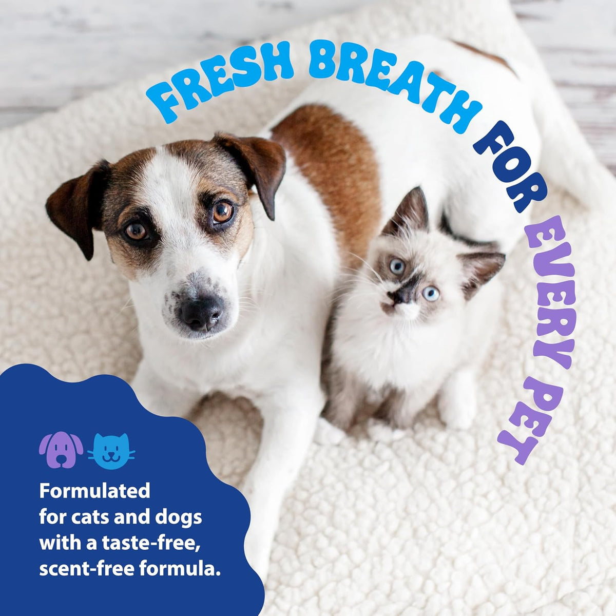 Dental Fresh Advanced Plaque & Tartar Water Additive for Dogs & Cats, 17 oz (Vet Recommended)