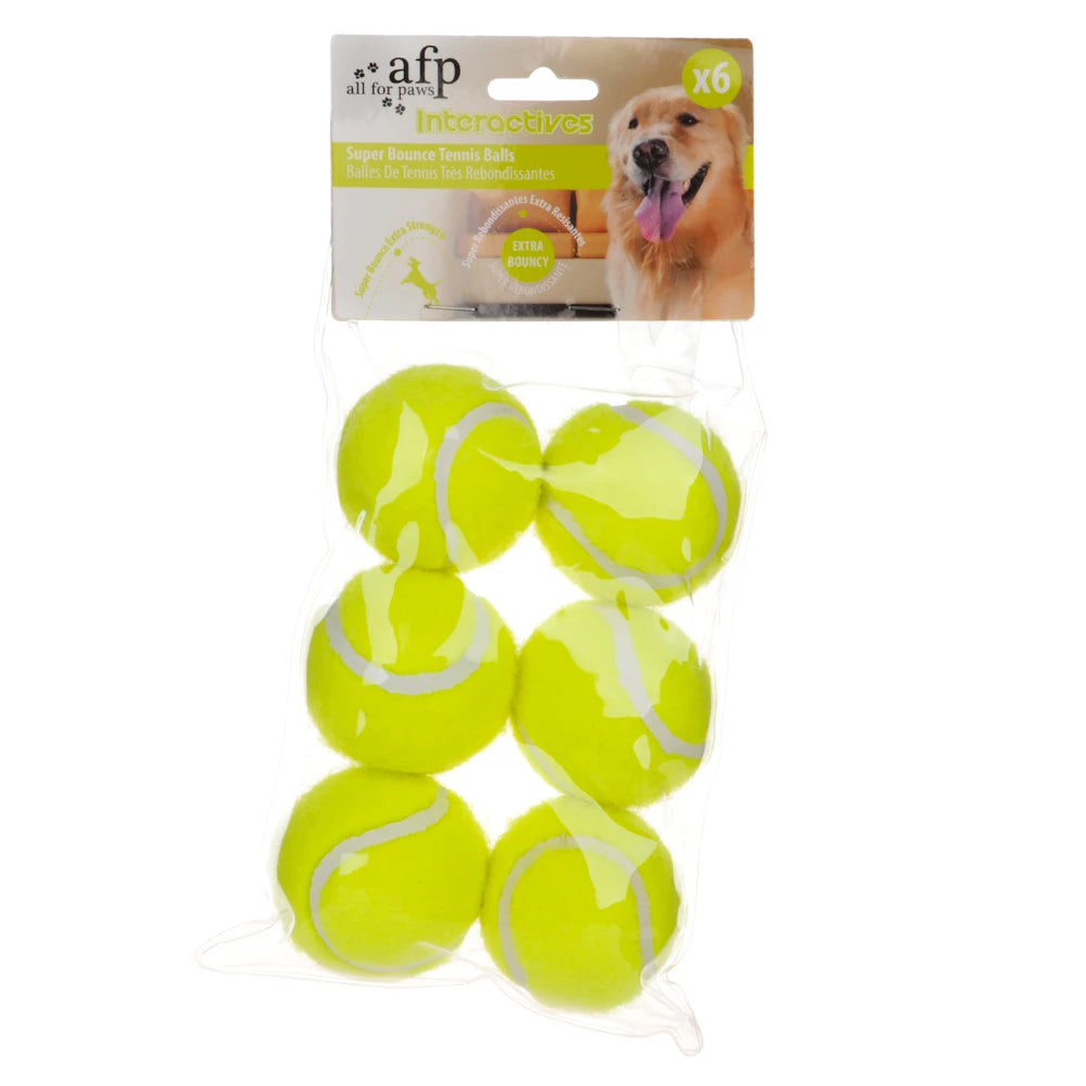 HOOPET Dog Toy Six Tennis Balls Bite-resistant Dogs Puppy Teddy Training Product Pet Supplies