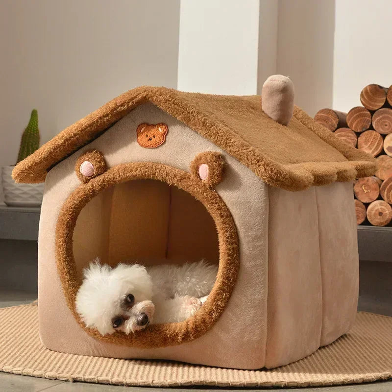 The PUPPY CAVE! Foldable Dog House Kennel Bed / Mat: Sofa For Small Medium Dogs