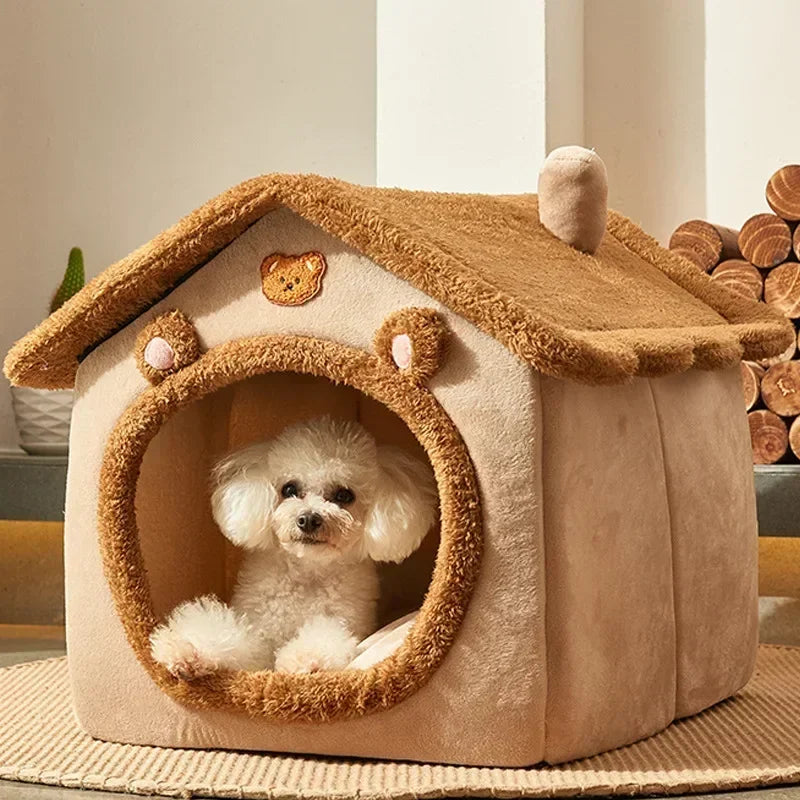 The PUPPY CAVE! Foldable Dog House Kennel Bed / Mat: Sofa For Small Medium Dogs