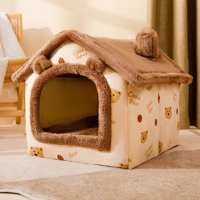 The PUPPY CAVE! Foldable Dog House Kennel Bed / Mat: Sofa For Small Medium Dogs