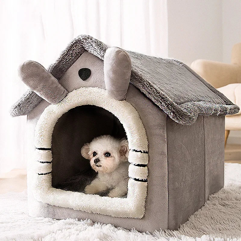 The PUPPY CAVE! Foldable Dog House Kennel Bed / Mat: Sofa For Small Medium Dogs