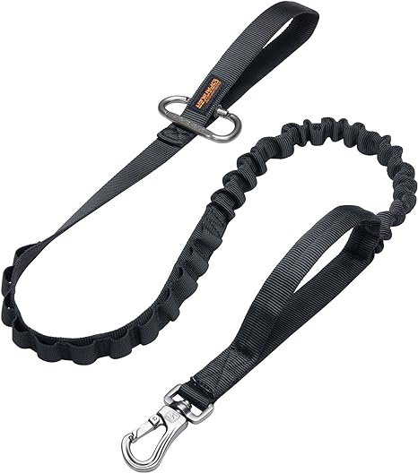 Tactical Bungee Dog Leash: Military Grade Adjustable Reflex Dog Leash [*2024 Release - Best Seller]