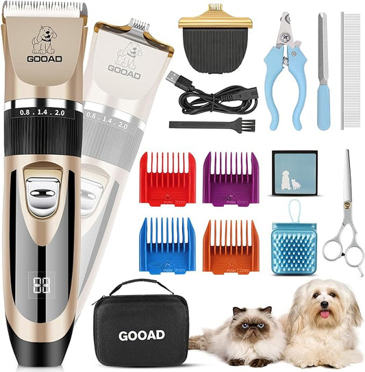 Complete Grooming Kit: Dog Clippers + Nail Trimmer *2024 Release (Best Seller)