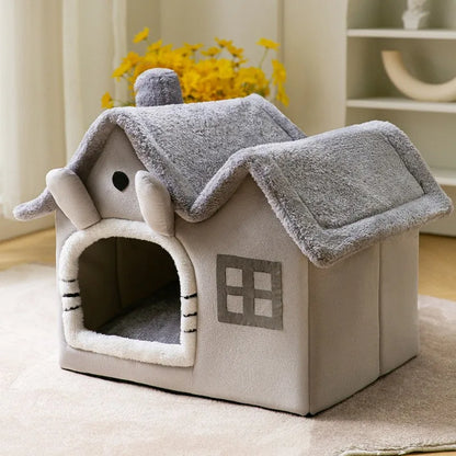 The PUPPY CAVE! Foldable Dog House Kennel Bed / Mat:  Sofa For Small Medium Dogs