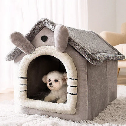 The PUPPY CAVE! Foldable Dog House Kennel Bed / Mat:  Sofa For Small Medium Dogs